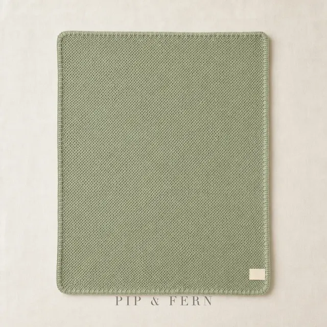 Cellular Baby Blanket, Sage