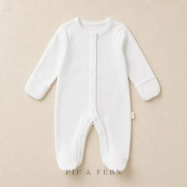 Coming-Home Onesie, White