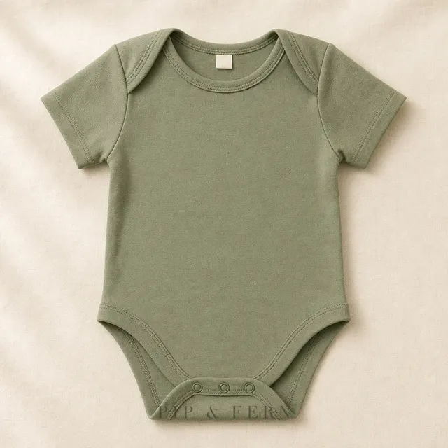 Envelope-Neck Bodysuit, Fern