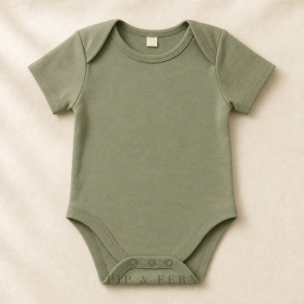 Envelope-Neck Bodysuit, Fern