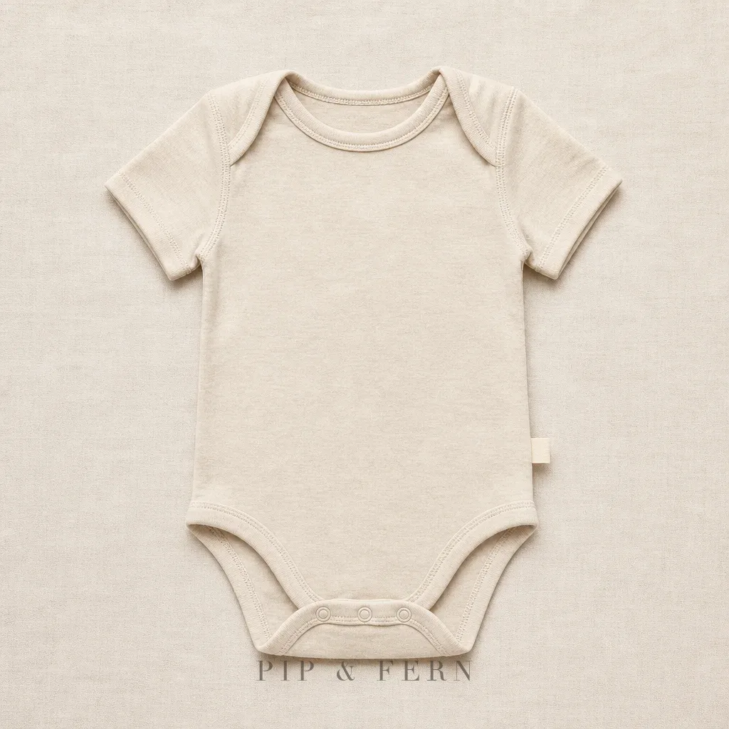 First-Layer Newborn Onesie, Oat