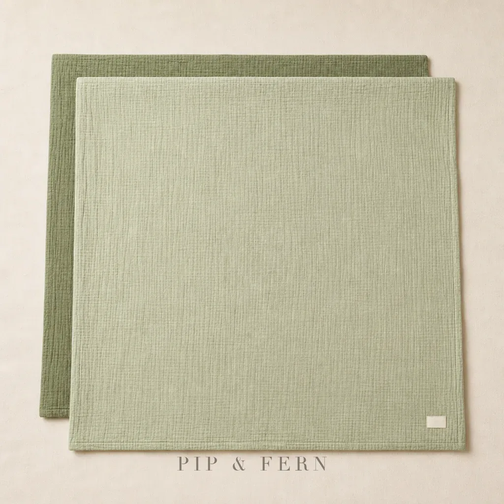 Muslin Swaddle (2-pack), Fern