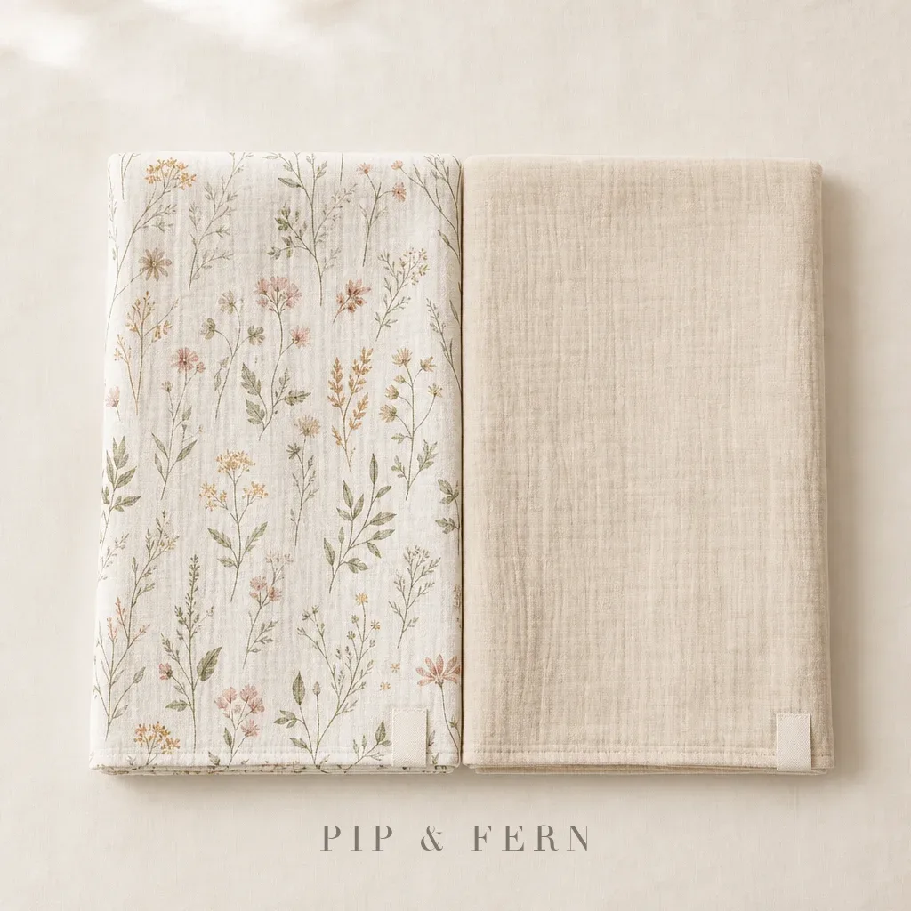 Muslin Swaddle (2-pack), Meadow