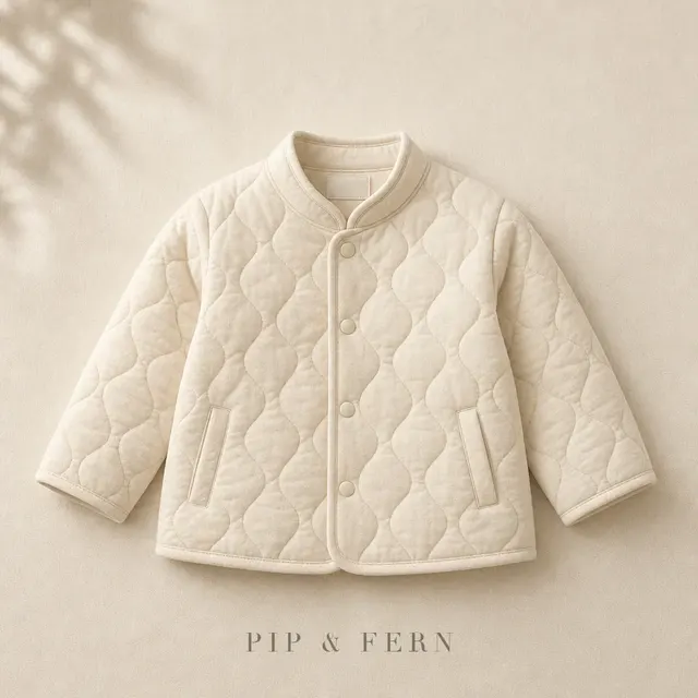 Quilted Jacket, Cream