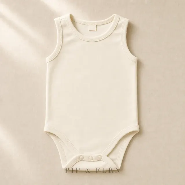 Sleeveless Bodysuit, Ivory (2-pack)