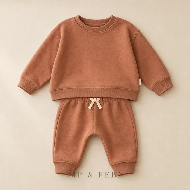 Two-Piece Terry Set, Clay